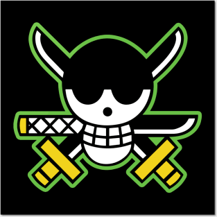Roronoa Zoro Pirates Logo Posters and Art